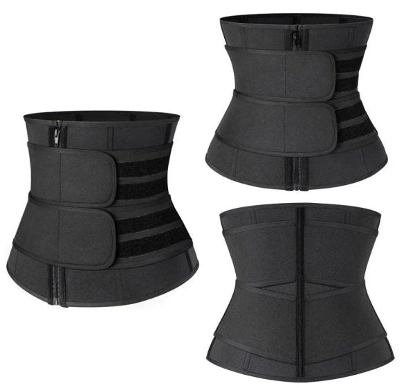Unisex Waist Trainer Belt-slimming Body Shaper Belts Sport Girdle With Two Strap