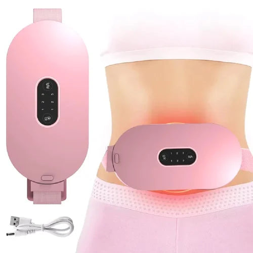 Heating Pad Women Period Pain Cramp Relief Belt - 3 Heat Levels And 4 Modes