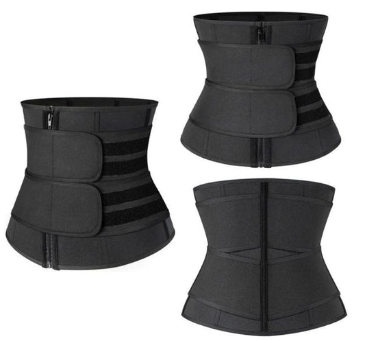 Unisex Waist Trainer Belt-slimming Body Shaper Belts Sport Girdle With Two Strap